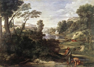  peint - Paysage avec Diogène Nicolas Poussin